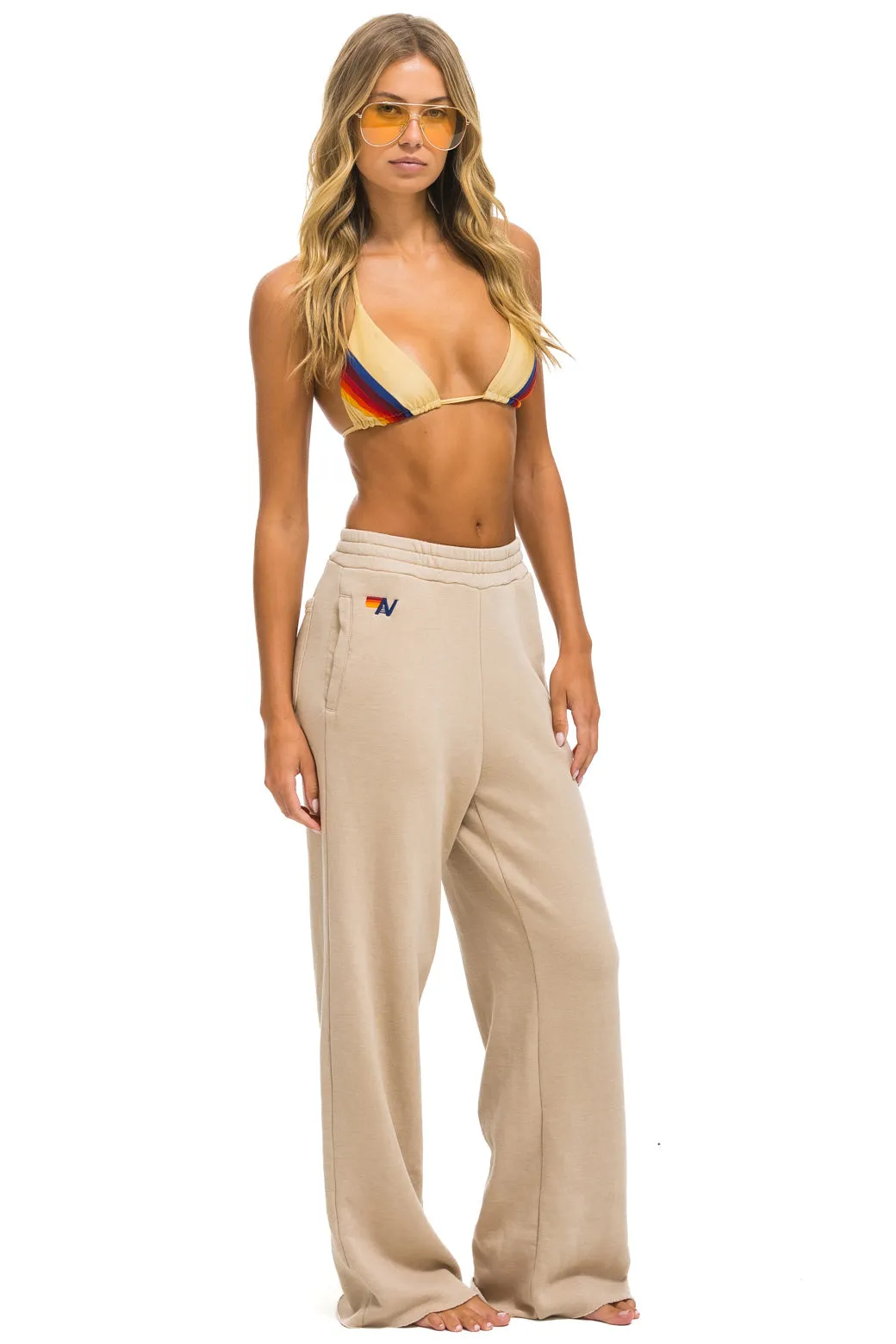 WIDE LEG POCKET SWEATPANTS - SAND sold by Aviator Nation product image thumbnail 2