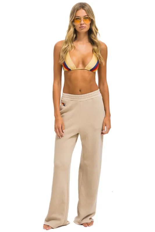 WIDE LEG POCKET SWEATPANTS - SAND sold by Aviator Nation