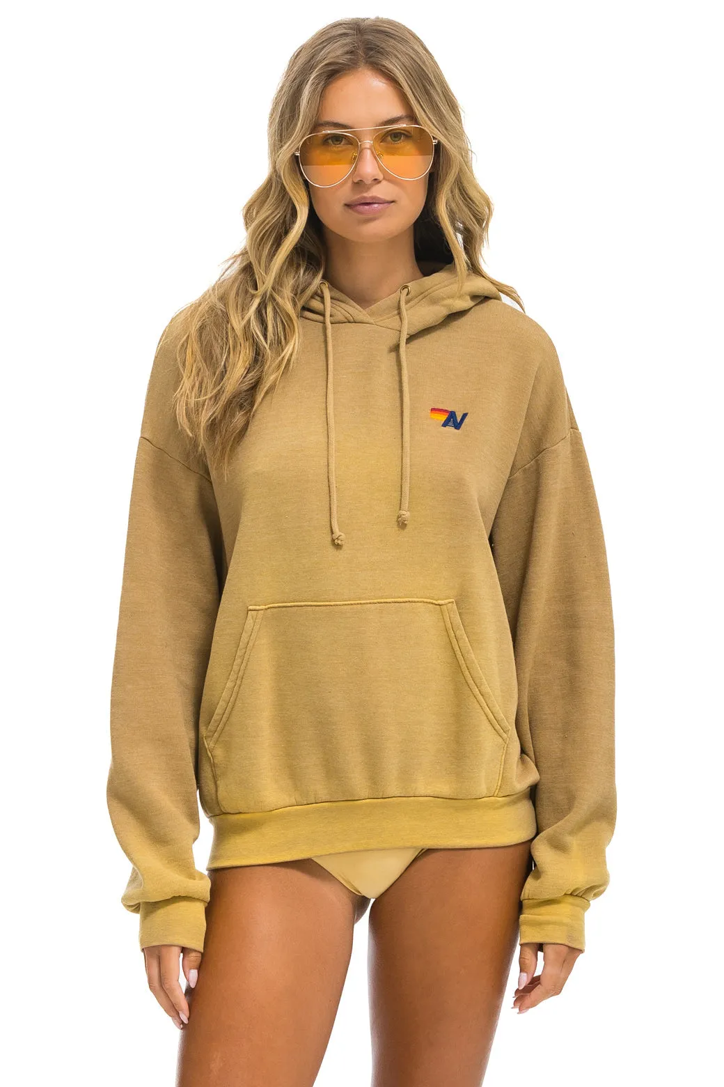ESSENTIAL RELAXED PULLOVER HOODIE - FADED TAN sold by Aviator Nation product image thumbnail 3