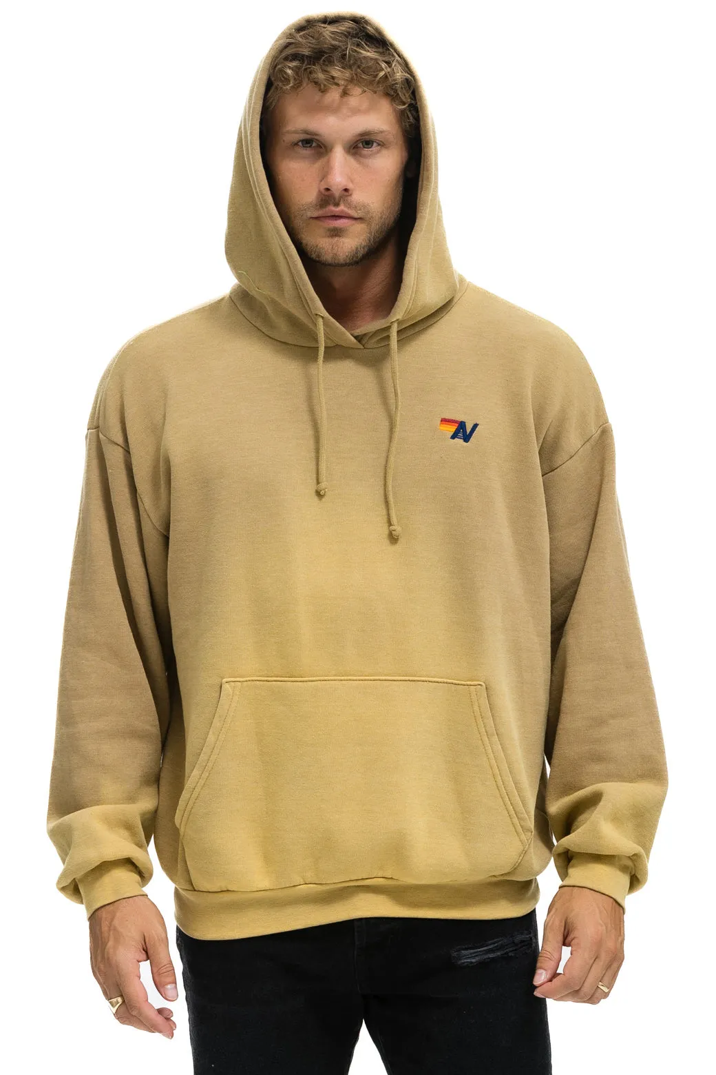 ESSENTIAL RELAXED PULLOVER HOODIE - FADED TAN sold by Aviator Nation product image thumbnail 2