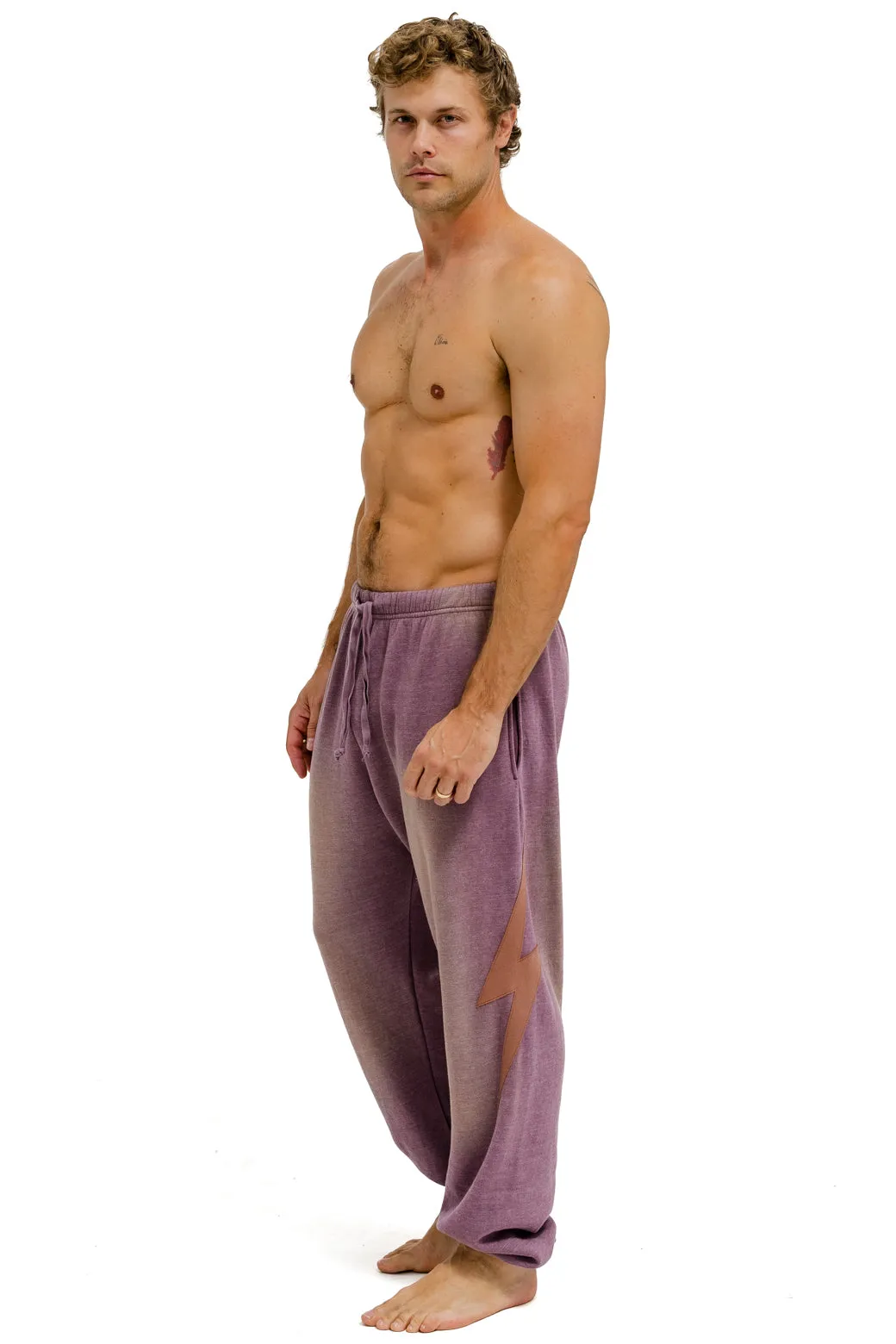 BOLT STITCH SWEATPANTS - FADED MOCHA sold by Aviator Nation