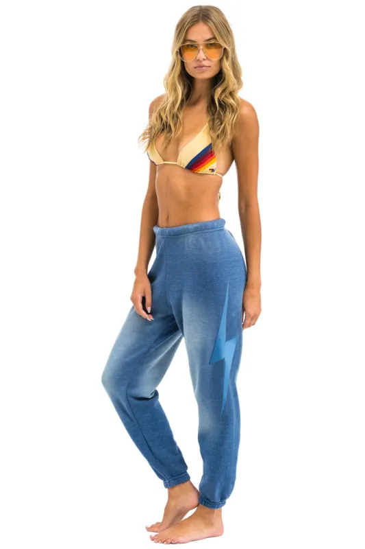 BOLT STITCH SWEATPANTS - FADED WATER sold by Aviator Nation