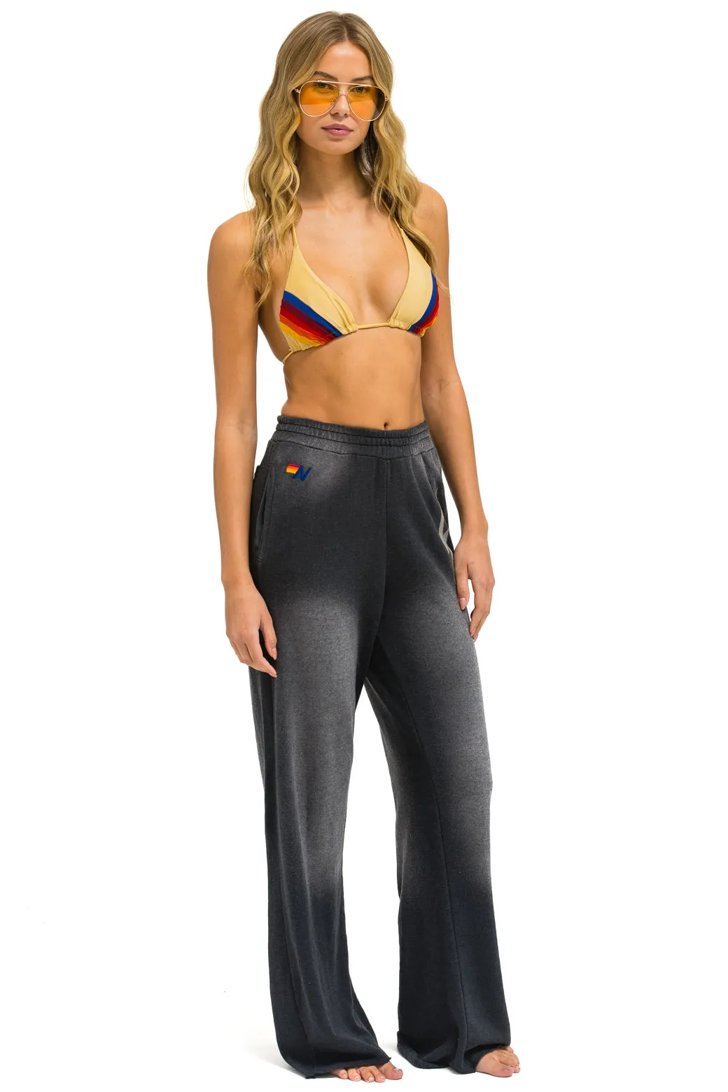 BOLT STITCH WIDE LEG POCKET SWEATPANTS - FADED SMOKE sold by Aviator Nation product image thumbnail 3