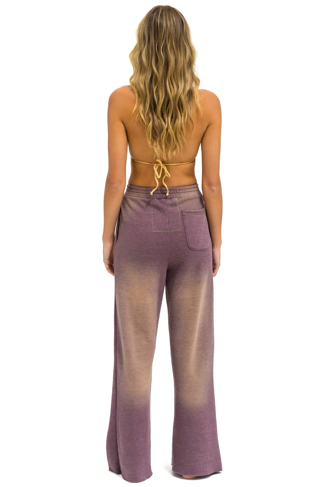 BOLT STITCH WIDE LEG POCKET SWEATPANTS - FADED MOCHA sold by Aviator Nation product image thumbnail 5