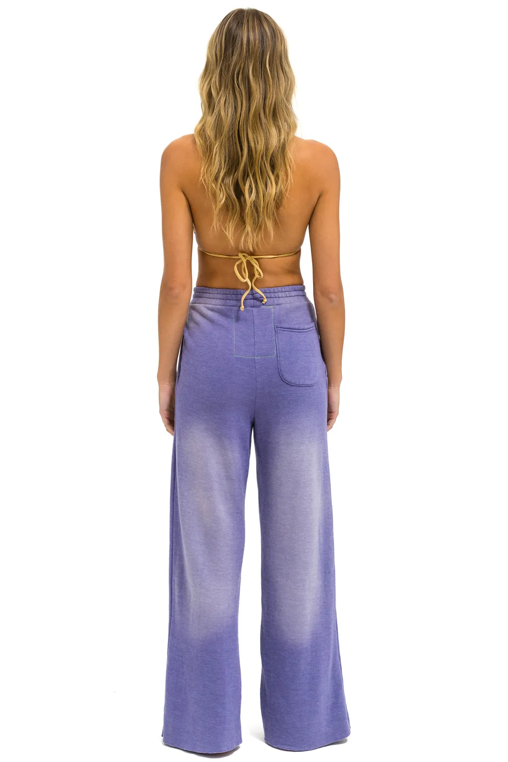 BOLT STITCH WIDE LEG POCKET SWEATPANTS - FADED GRAPE sold by Aviator Nation product image thumbnail 5