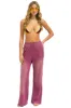 BOLT STITCH WIDE LEG POCKET SWEATPANTS - FADED BERRY sold by Aviator Nation
