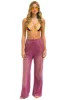 BOLT STITCH WIDE LEG POCKET SWEATPANTS - FADED BERRY sold by Aviator Nation
