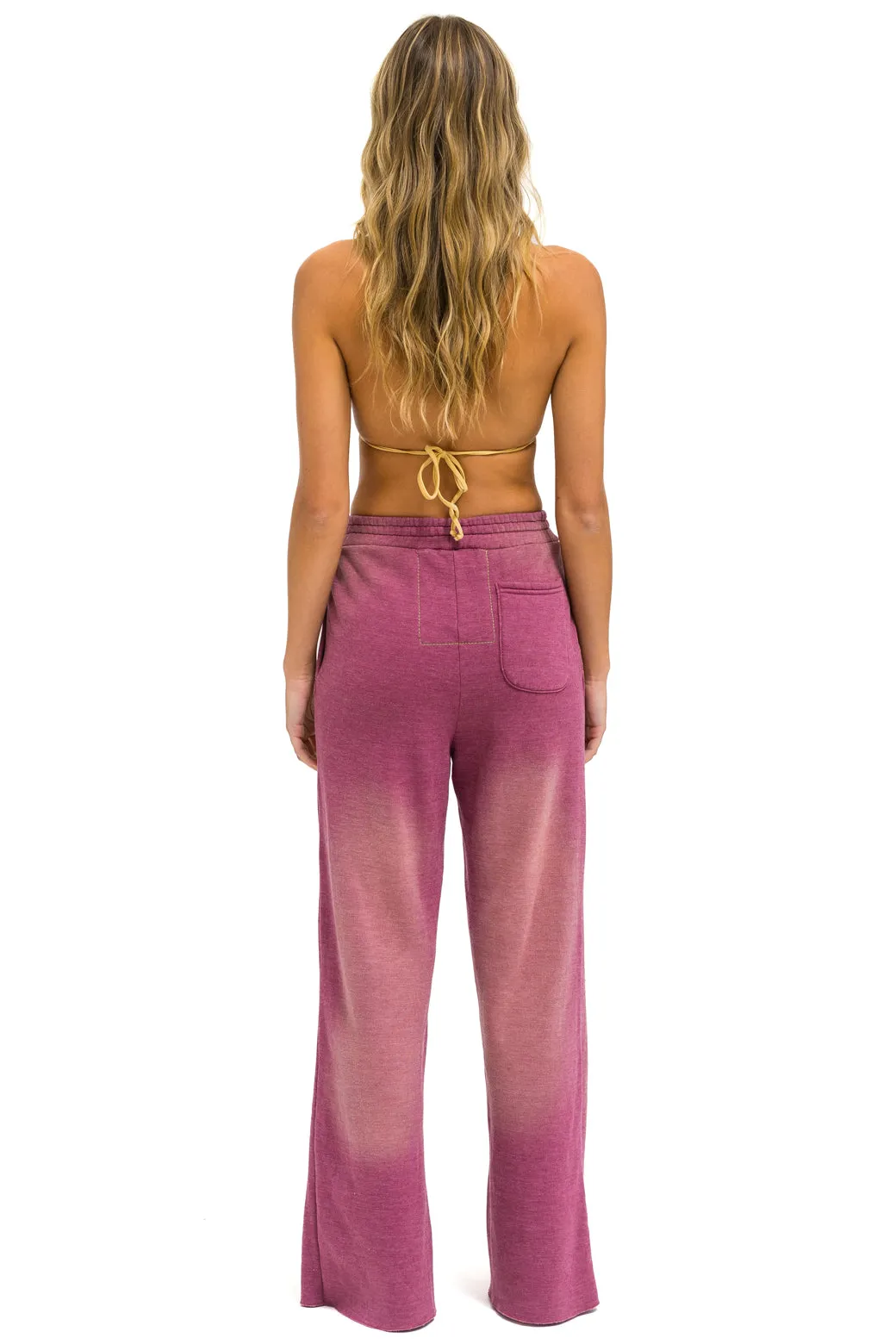 BOLT STITCH WIDE LEG POCKET SWEATPANTS - FADED BERRY sold by Aviator Nation product image thumbnail 5