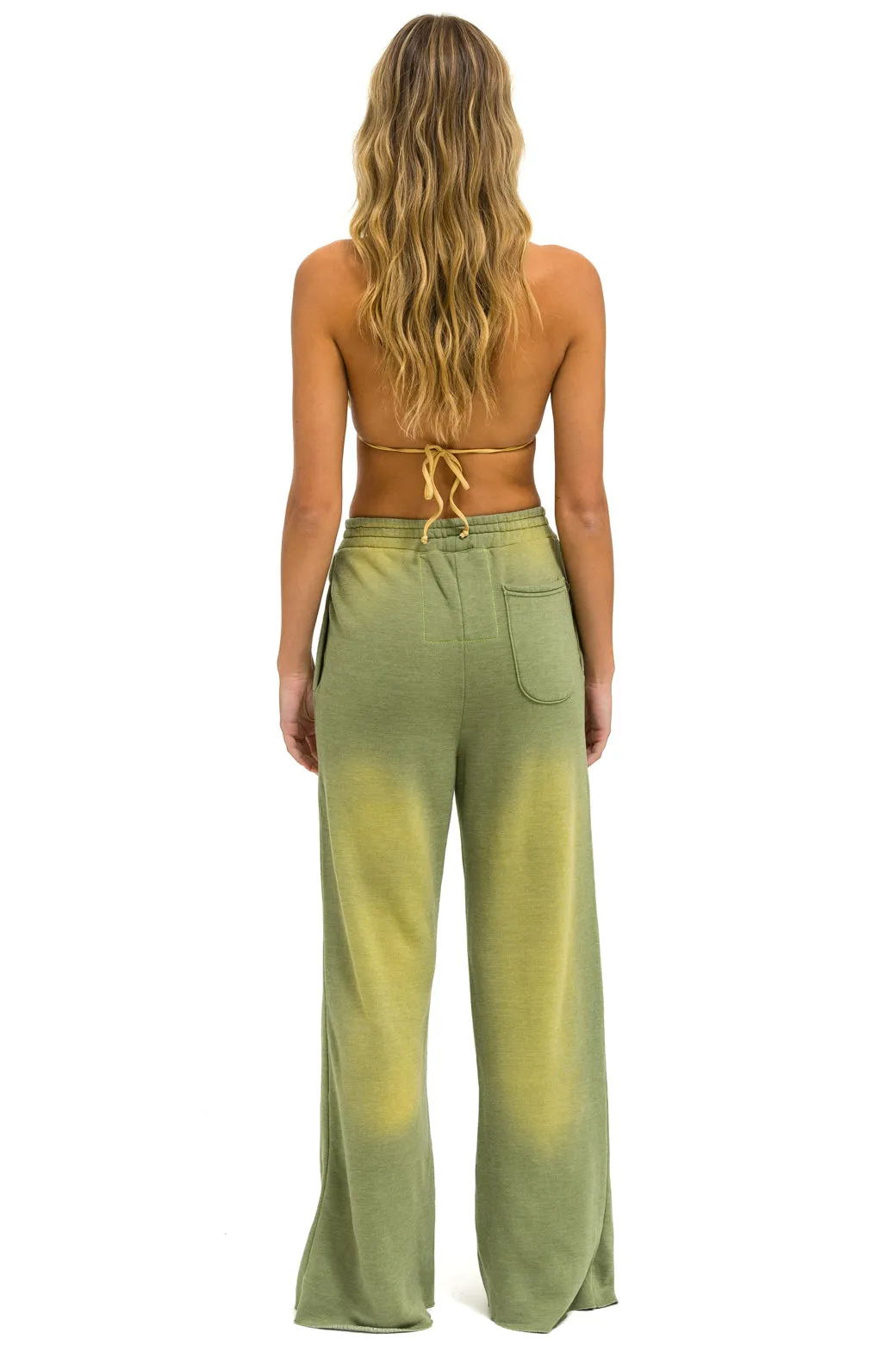BOLT STITCH WIDE LEG POCKET SWEATPANTS - FADED ARMY sold by Aviator Nation product image thumbnail 5