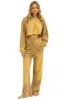 BOLT STITCH CROPPED CREW SWEATSHIRT RELAXED - FADED TAN sold by Aviator Nation