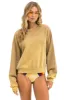 BOLT STITCH 2 RELAXED CREW SWEATSHIRT - FADED TAN sold by Aviator Nation