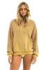 BOLT STITCH 2 RELAXED PULLOVER HOODIE - FADED TAN sold by Aviator Nation