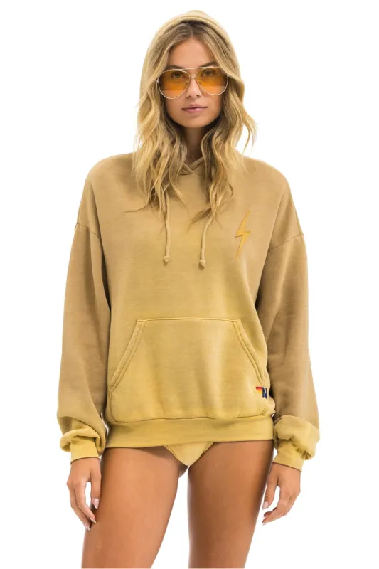 BOLT STITCH 2  RELAXED PULLOVER HOODIE - FADED TAN sold by Aviator Nation
