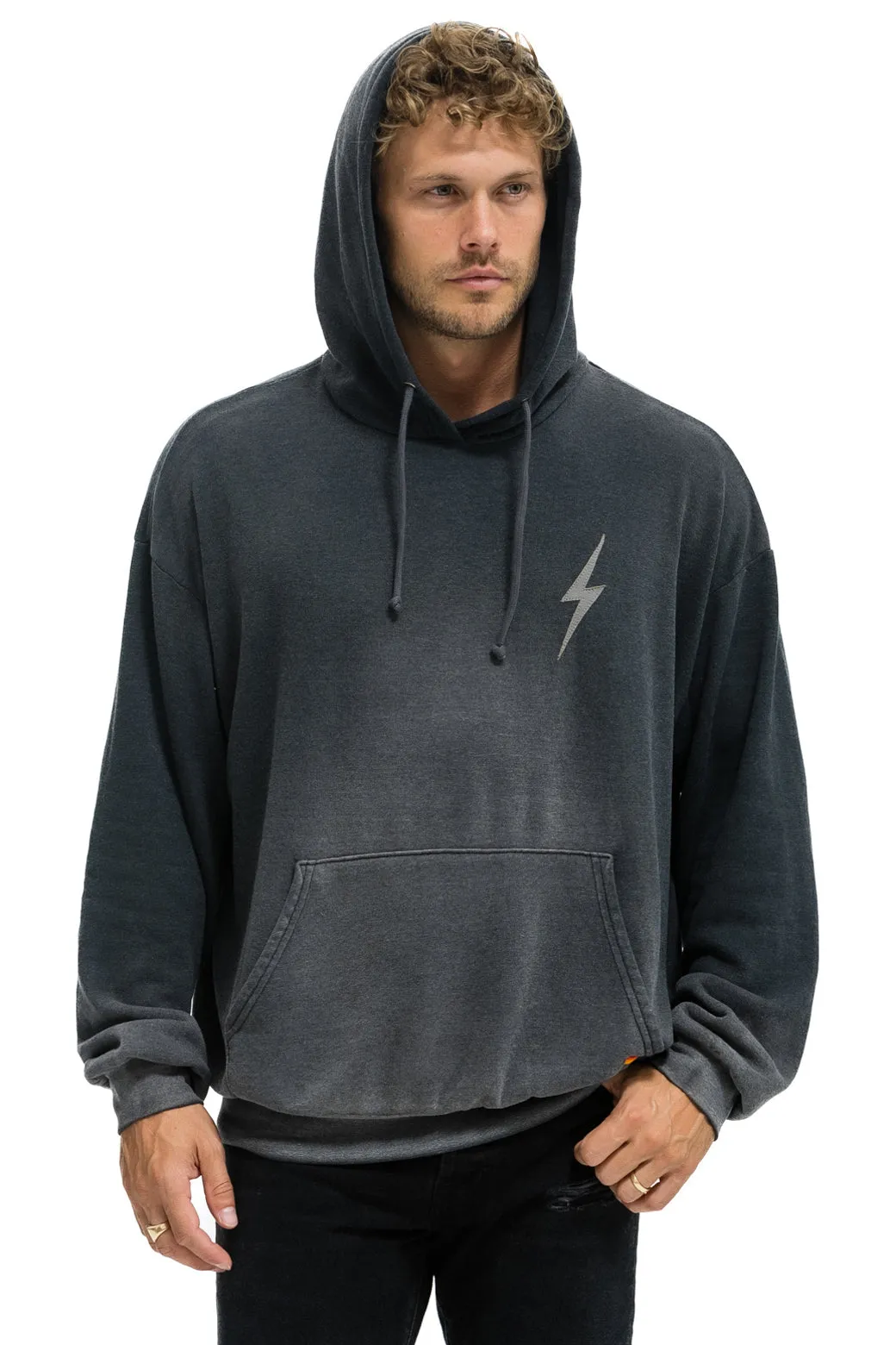 BOLT STITCH 2 RELAXED PULLOVER HOODIE - FADED SMOKE | Parallel