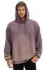 BOLT STITCH 2 RELAXED PULLOVER HOODIE - FADED MOCHA sold by Aviator Nation