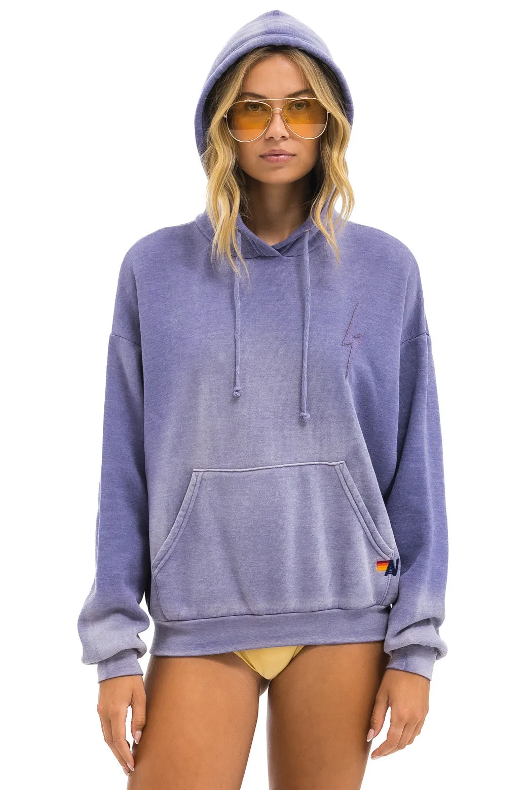 BOLT STITCH 2 RELAXED PULLOVER HOODIE - FADED GRAPE sold by Aviator Nation