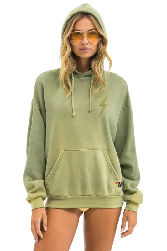 BOLT STITCH 2  RELAXED PULLOVER HOODIE - FADED ARMY sold by Aviator Nation