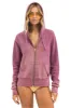 BOLT STITCH 2 ZIP HOODIE - FADED BERRY sold by Aviator Nation