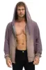 BOLT STITCH 2 ZIP HOODIE - FADED MOCHA sold by Aviator Nation