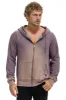 BOLT STITCH 2 ZIP HOODIE - FADED MOCHA sold by Aviator Nation