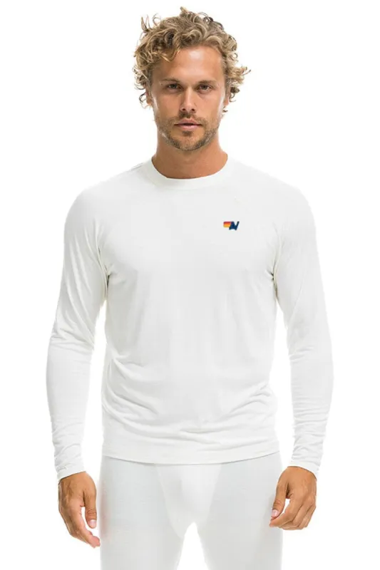 MICRO MODAL BASE LAYER TOP - VINTAGE WHITE sold by Aviator Nation