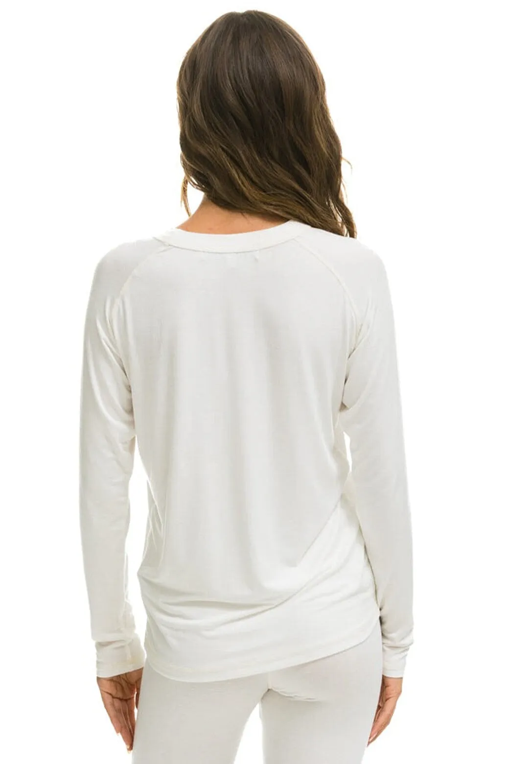 MICRO MODAL BASE LAYER TOP - VINTAGE WHITE sold by Aviator Nation product image thumbnail 3