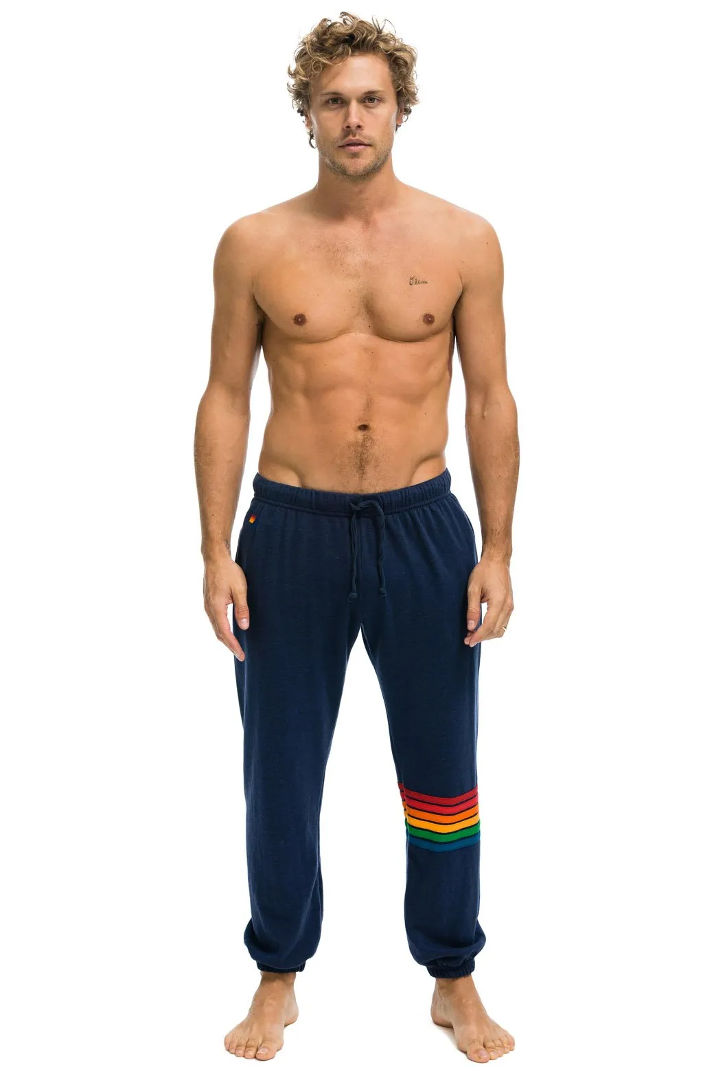 RETRO SWEATPANTS - NAVY sold by Aviator Nation