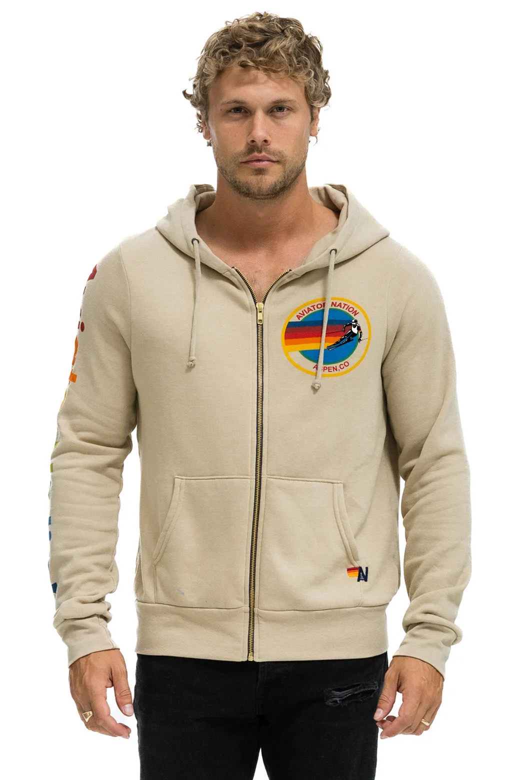 AVIATOR NATION ASPEN HOODIE - SAND sold by Aviator Nation product image thumbnail 2