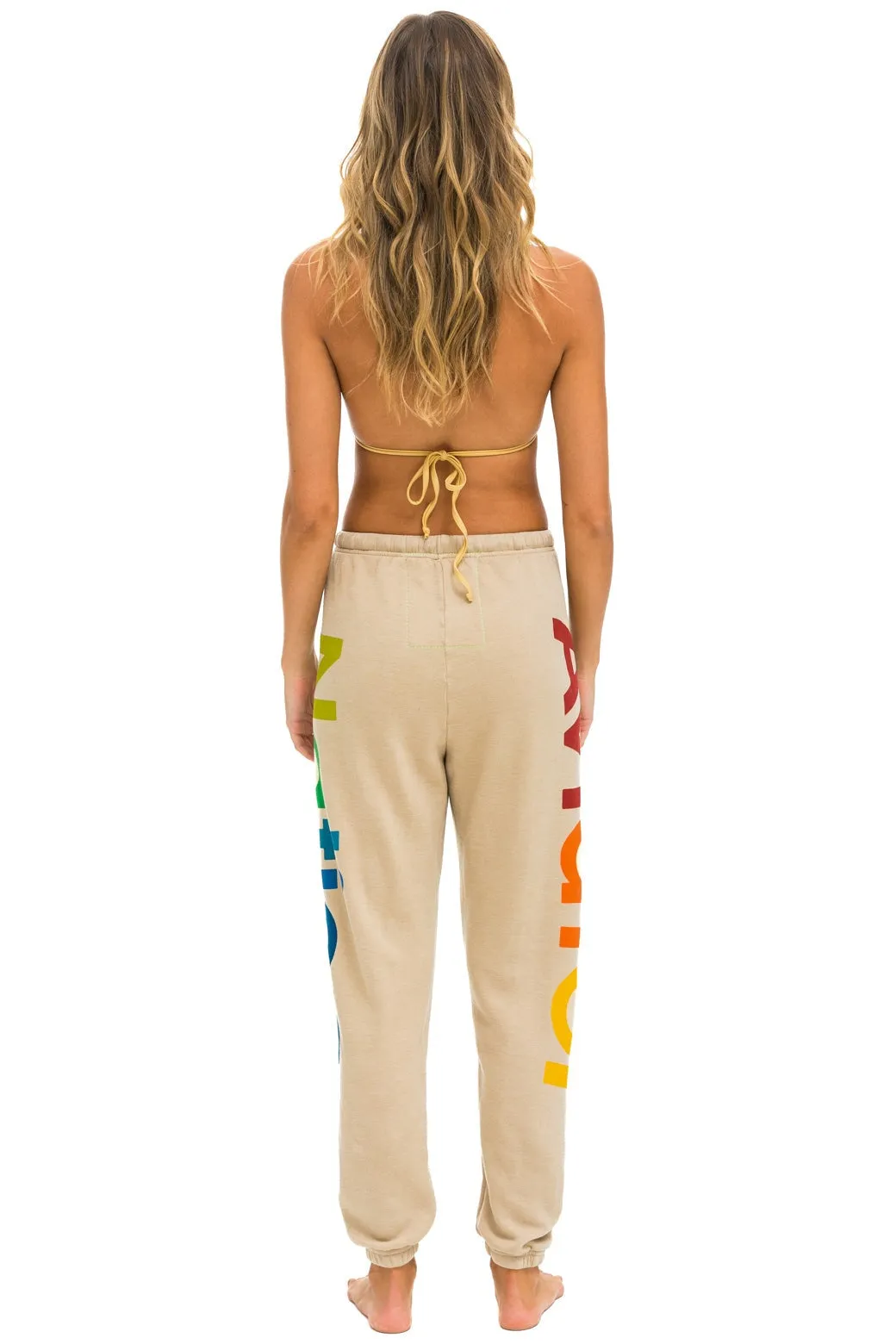 MEMBER EXCLUSIVE: AVIATOR NATION 2 SWEATPANTS - SAND sold by Aviator Nation product image thumbnail 4
