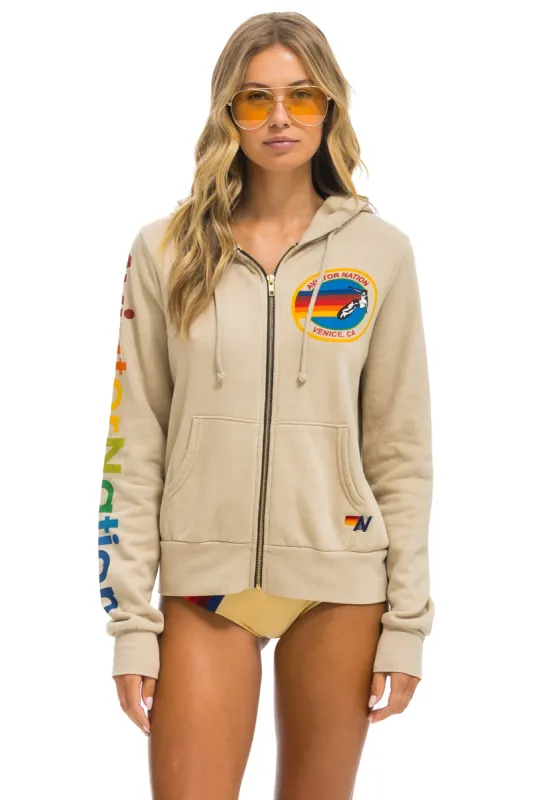 MEMBER EXCLUSIVE: AVIATOR NATION HOODIE - SAND sold by Aviator Nation
