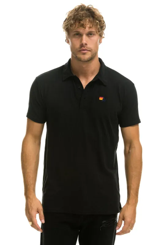 MEMBER EXCLUSIVE: AVIATOR NATION POLO - BLACK made by Aviator Nation