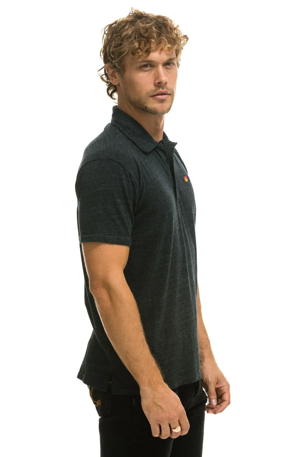 MEMBER EXCLUSIVE: AVIATOR NATION POLO - CHARCOAL sold by Aviator Nation product image thumbnail 3