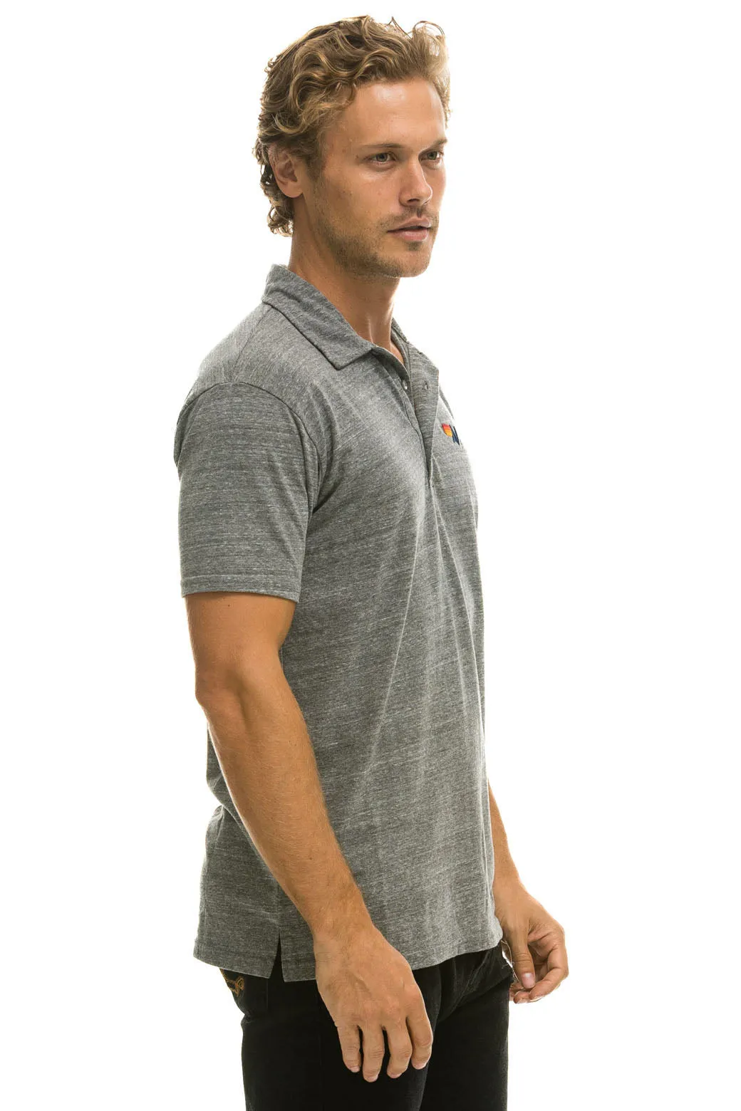 MEMBER EXCLUSIVE: AVIATOR NATION POLO - HEATHER GREY sold by Aviator Nation product image thumbnail 4