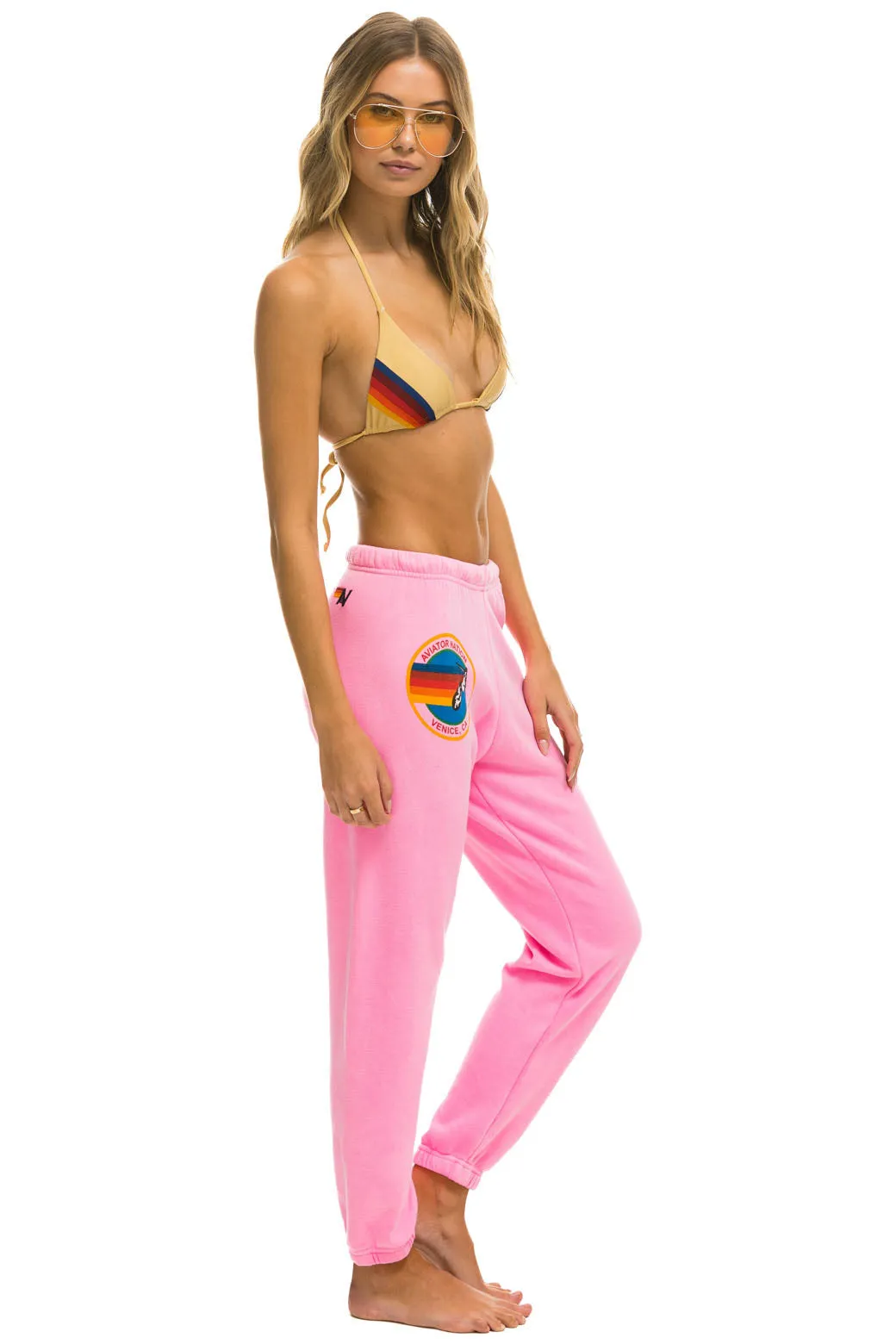 MEMBER EXCLUSIVE: AVIATOR NATION SWEATPANTS - NEON PINK sold by Aviator Nation product image thumbnail 3