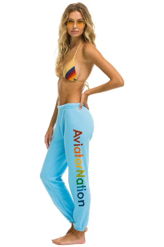 MEMBER EXCLUSIVE: AVIATOR NATION SWEATPANTS - SKY sold by Aviator Nation