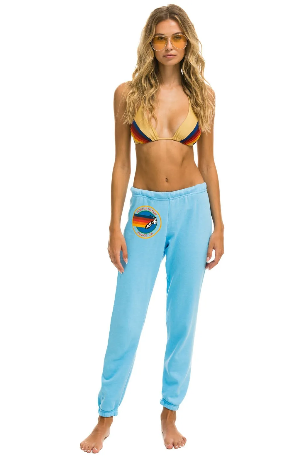 MEMBER EXCLUSIVE: AVIATOR NATION SWEATPANTS - SKY sold by Aviator Nation product image thumbnail 2