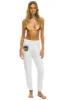 MEMBER EXCLUSIVE: AVIATOR NATION SWEATPANTS - WHITE sold by Aviator Nation