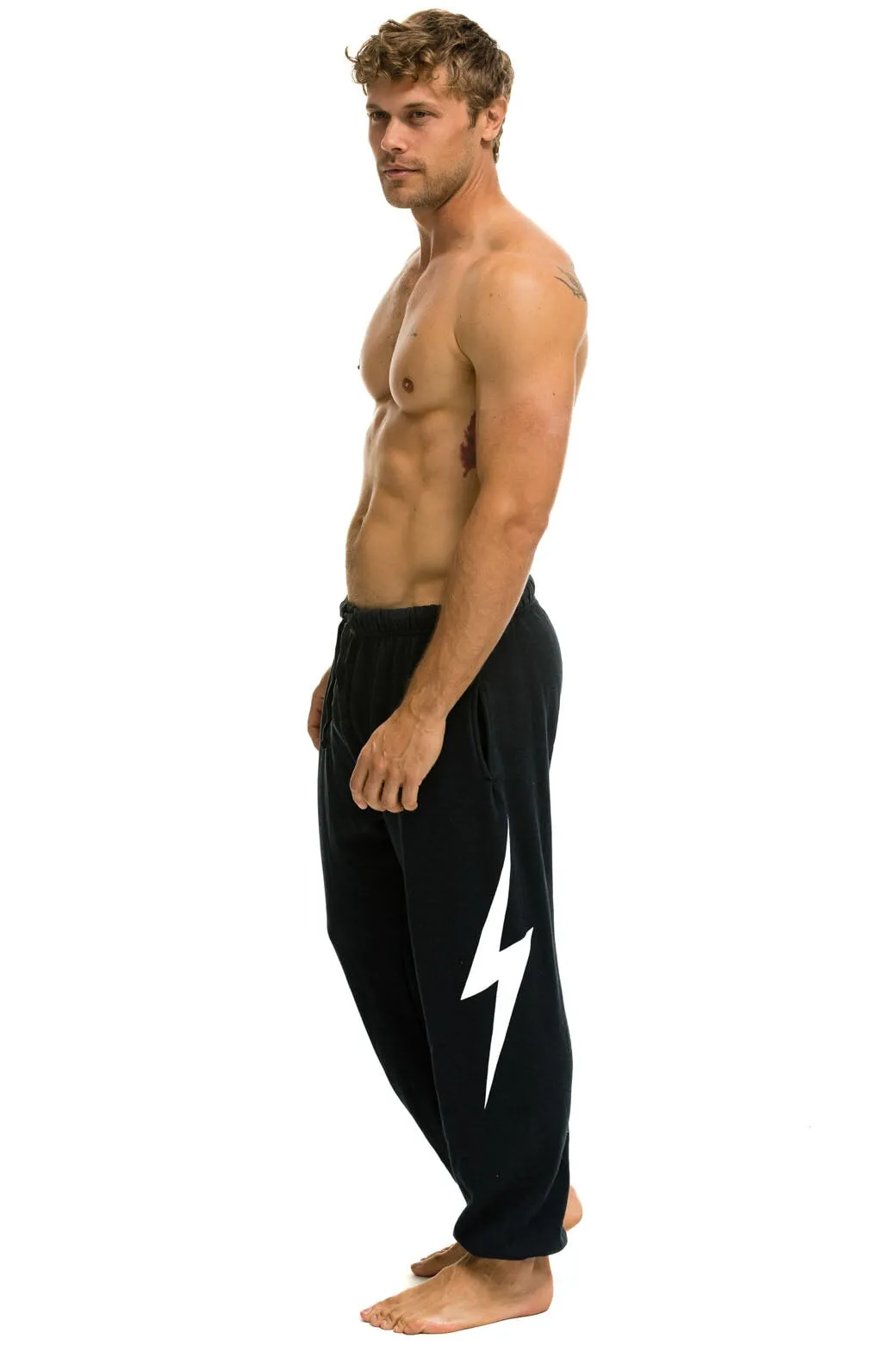 MEMBER EXCLUSIVE: BOLT SWEATPANTS - CHARCOAL sold by Aviator Nation