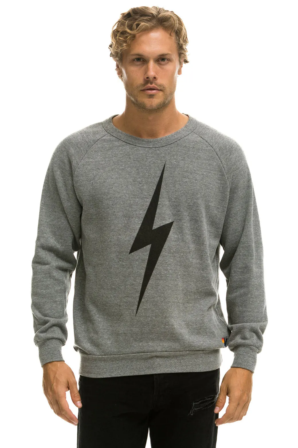 MEMBER EXCLUSIVE: BOLT SWEATSHIRT - HEATHER GREY sold by Aviator Nation product image thumbnail 2