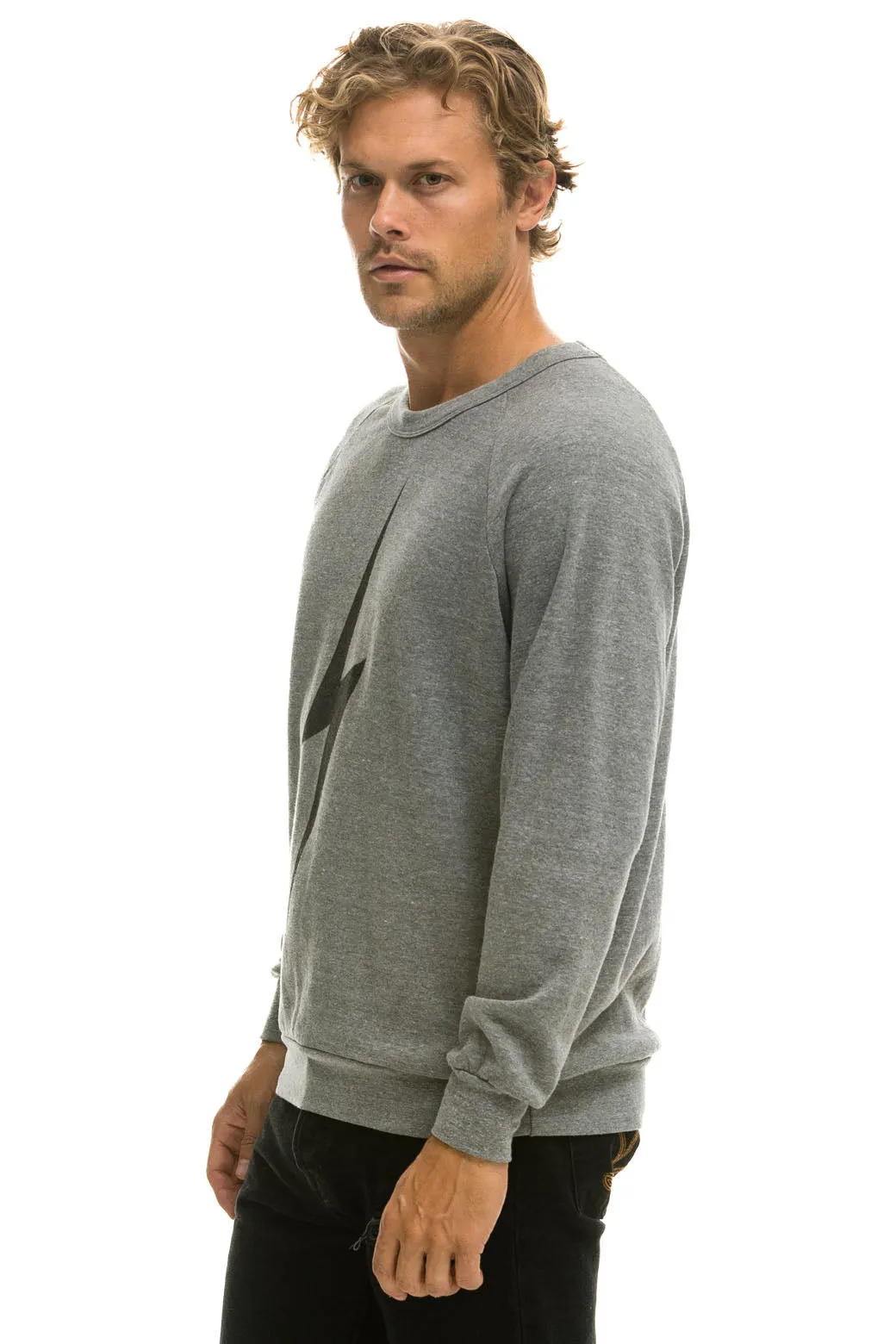 MEMBER EXCLUSIVE: BOLT SWEATSHIRT - HEATHER GREY sold by Aviator Nation product image thumbnail 4