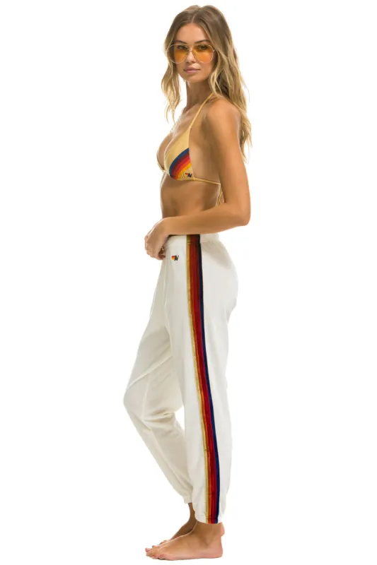 MEMBER EXCLUSIVE: CLASSIC VELVET SWEATPANTS - WHITE sold by Aviator Nation