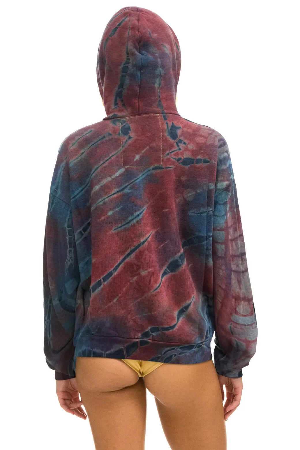 MEMBER EXCLUSIVE: HAND DYED PULLOVER HOODIE RELAXED - TIE DYE MULTI sold by Aviator Nation product image thumbnail 3