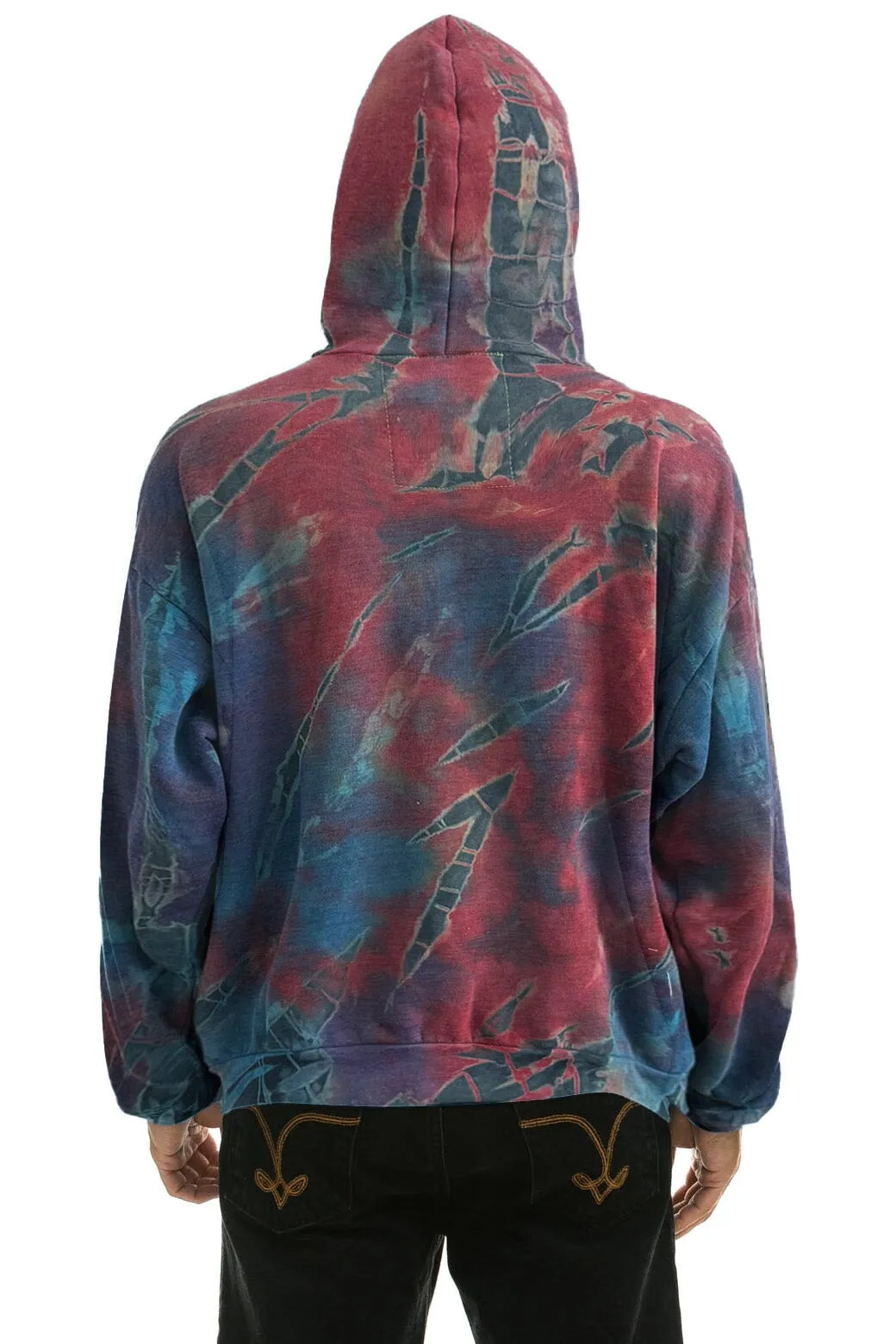 MEMBER EXCLUSIVE: HAND DYED PULLOVER HOODIE RELAXED - TIE DYE MULTI sold by Aviator Nation product image thumbnail 4