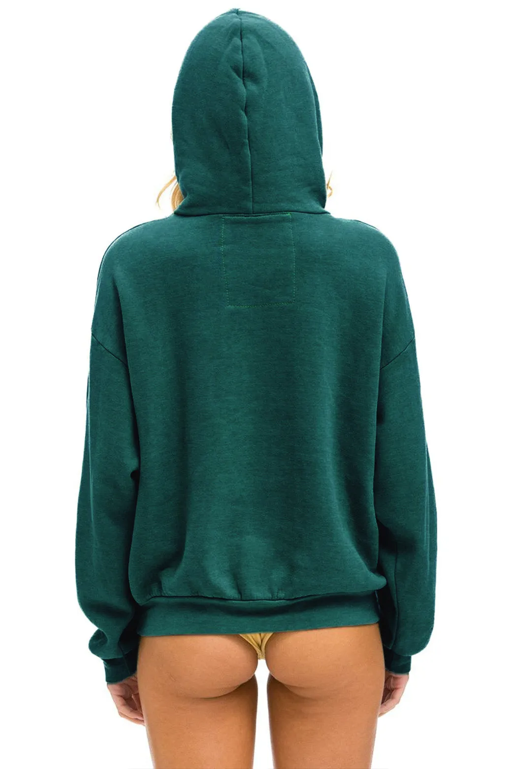 MEMBER EXCLUSIVE: LOGO PULLOVER RELAXED HOODIE - FOREST sold by Aviator Nation product image thumbnail 3