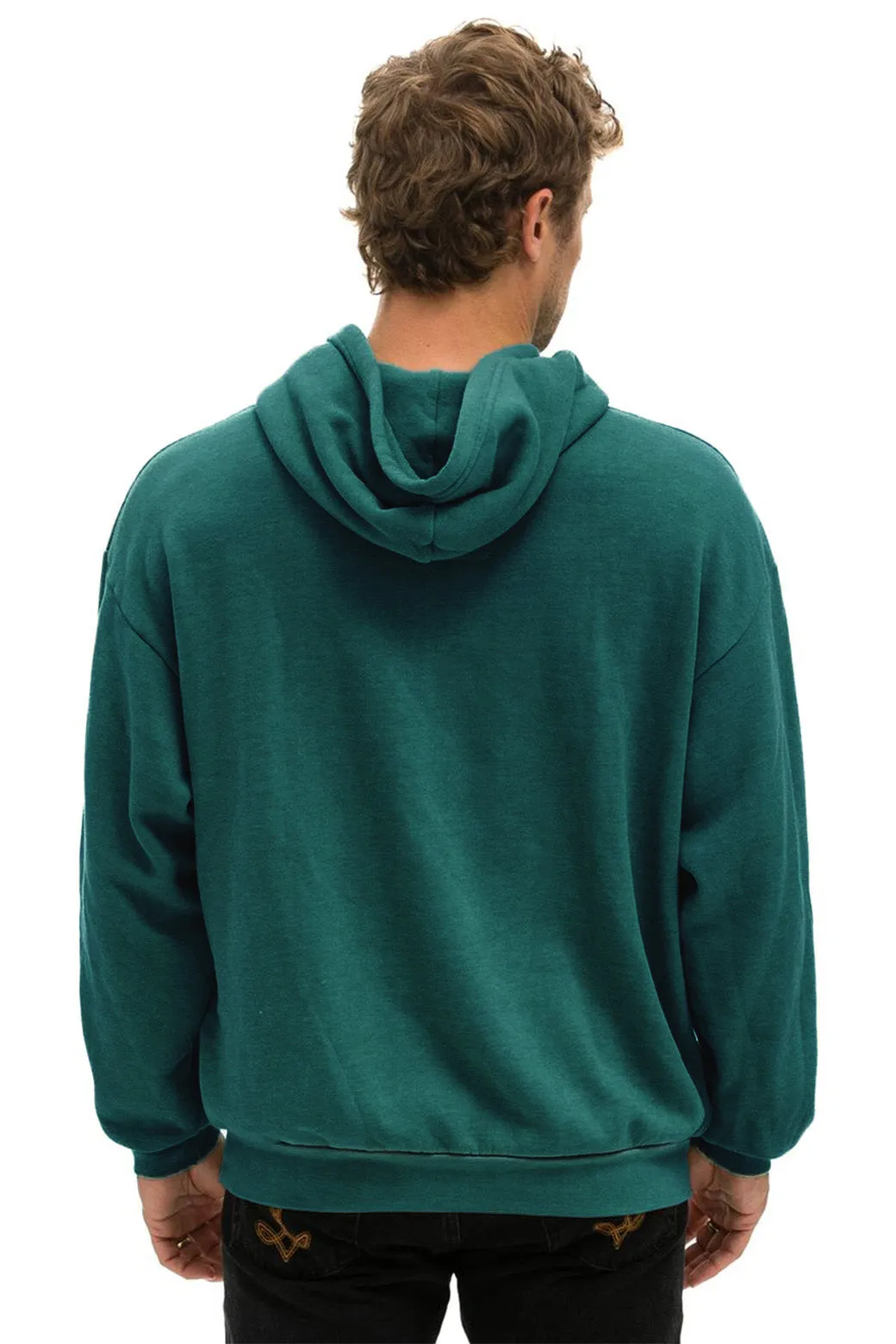 MEMBER EXCLUSIVE: LOGO PULLOVER RELAXED HOODIE - FOREST sold by Aviator Nation product image thumbnail 4