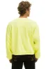 MEMBER EXCLUSIVE: LOGO RELAXED CREW SWEATSHIRT - NEON YELLOW sold by Aviator Nation
