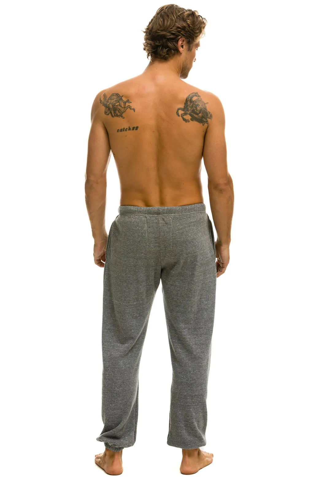 MEMBER EXCLUSIVE: LOGO SWEATPANTS - HEATHER GREY sold by Aviator Nation product image thumbnail 5