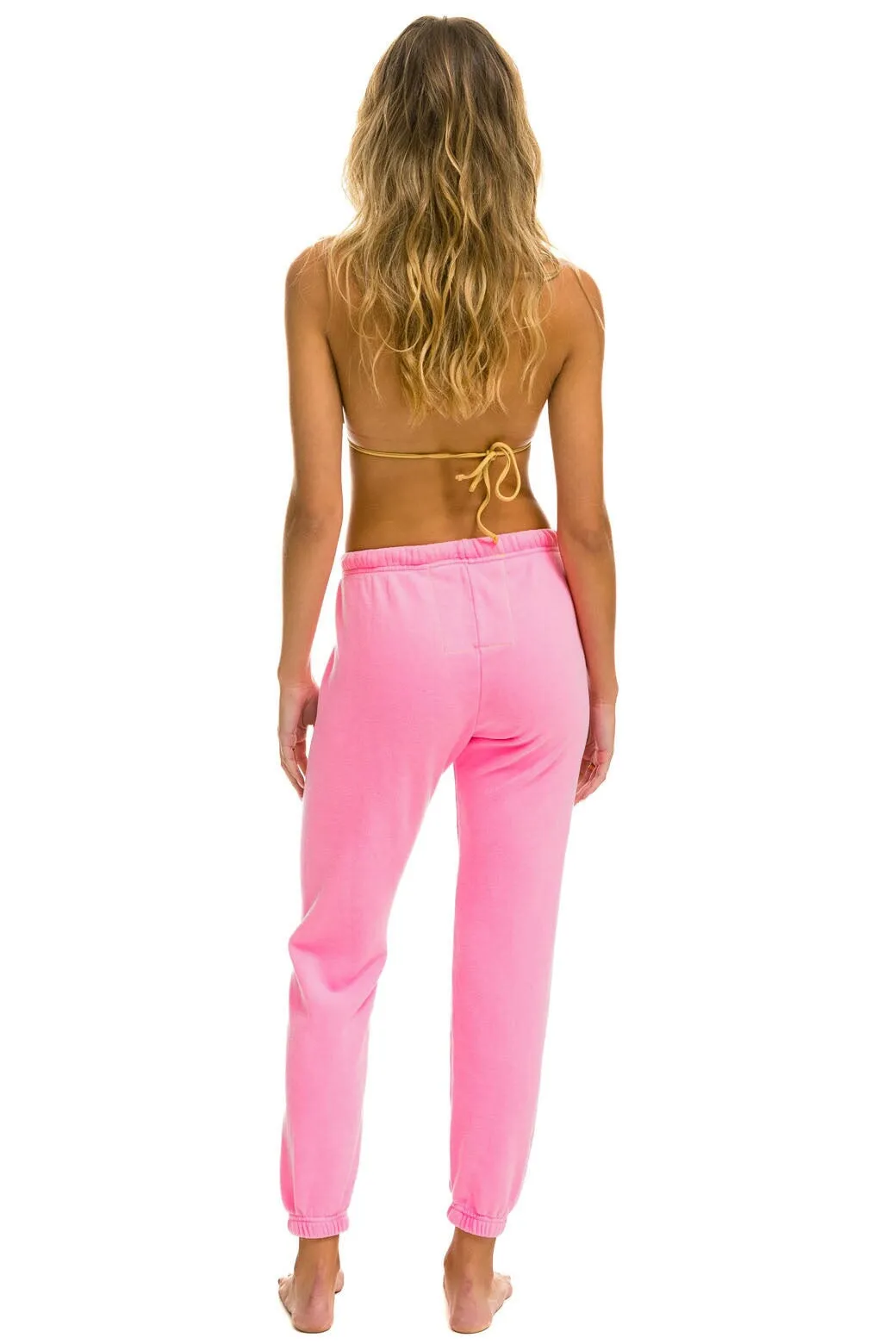 MEMBER EXCLUSIVE: LOGO SWEATPANTS - NEON PINK sold by Aviator Nation product image thumbnail 3