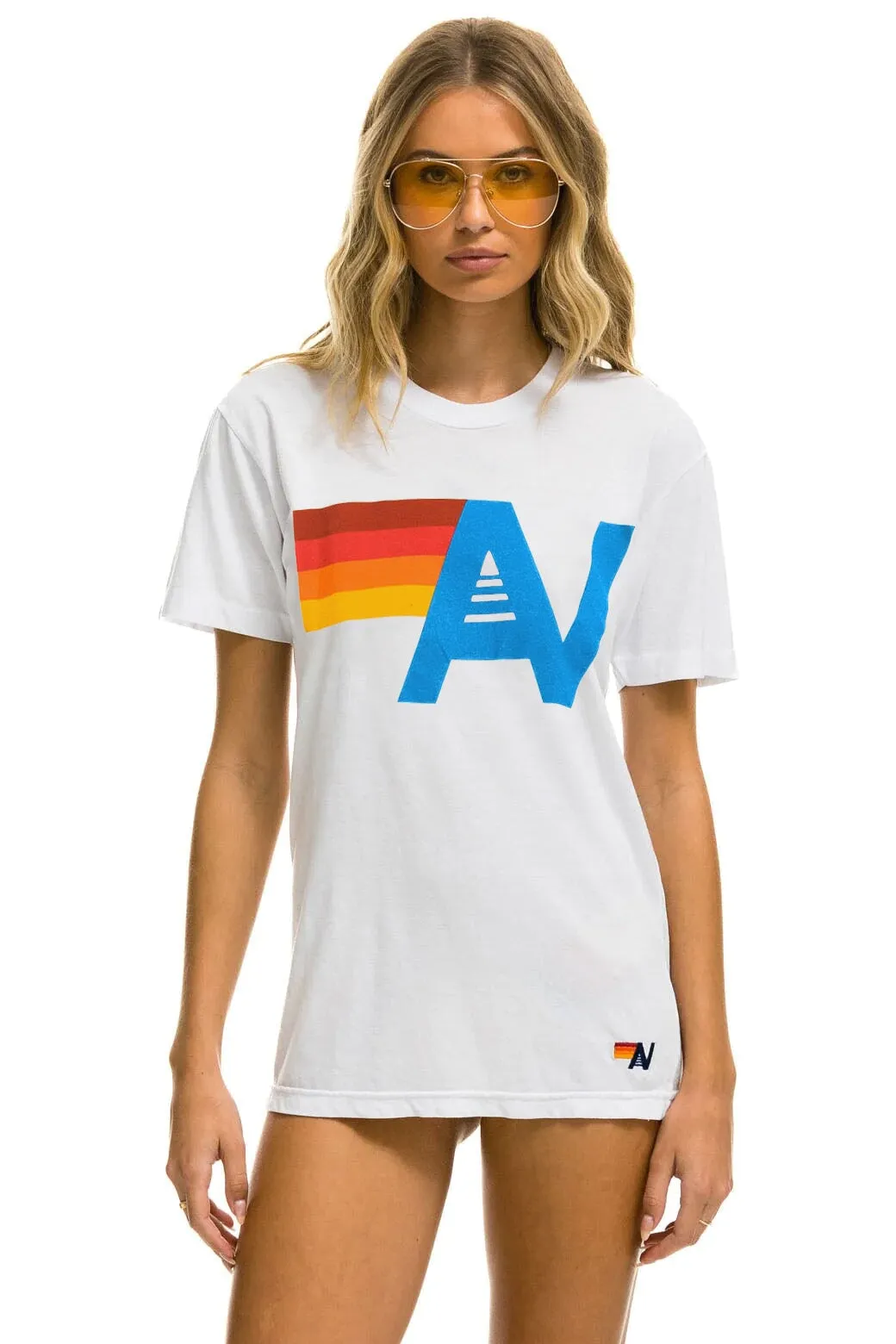MEMBER EXCLUSIVE: LOGO TEE - WHITE sold by Aviator Nation product image thumbnail 2