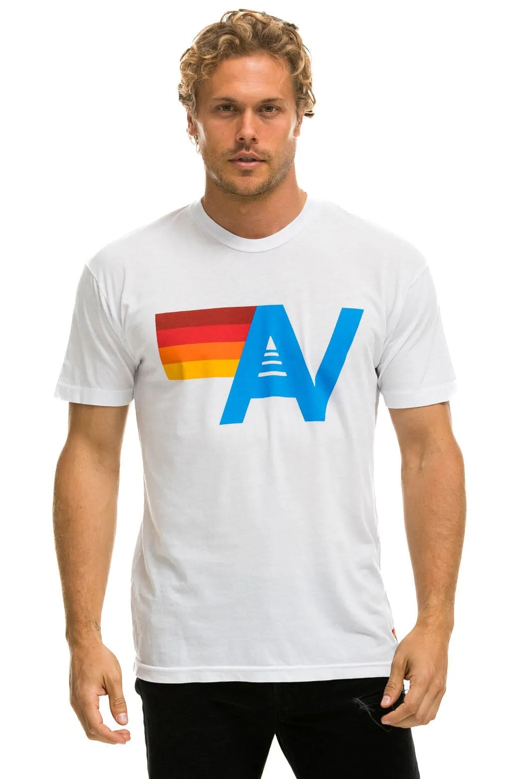 MEMBER EXCLUSIVE: LOGO TEE - WHITE sold by Aviator Nation